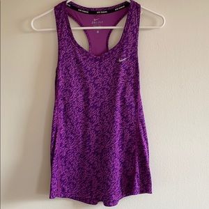 Purple Nike Dri-Fit Tank Top